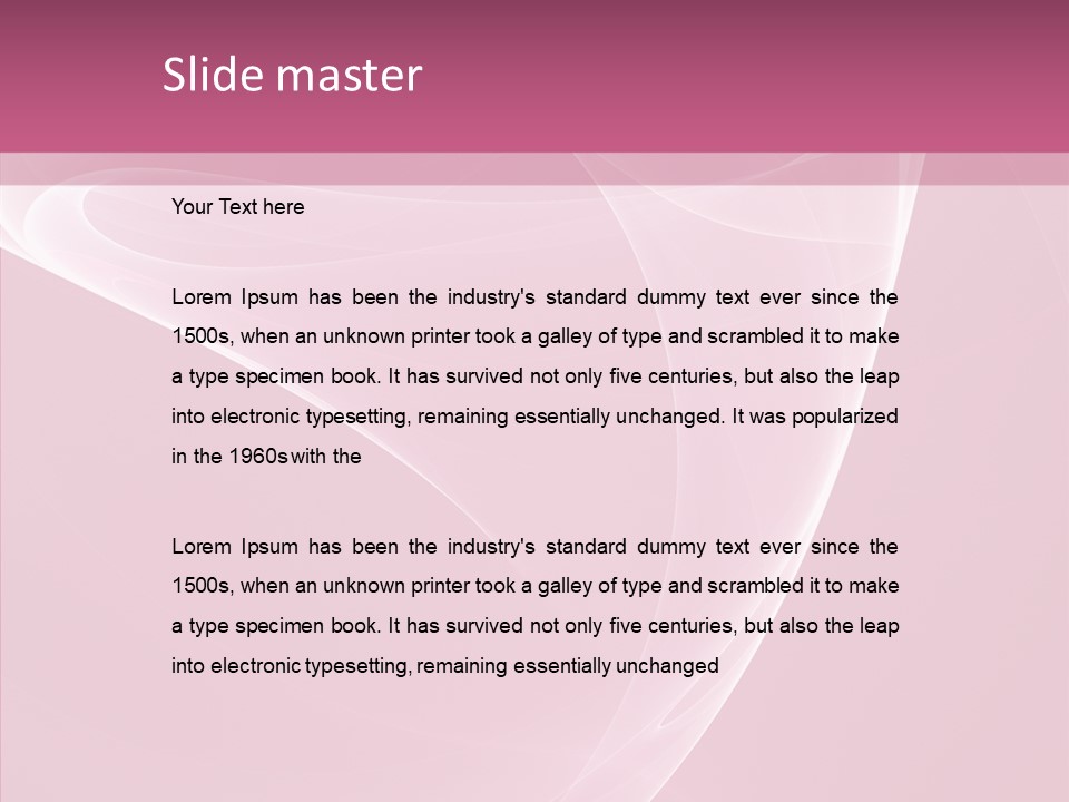 Power Digital Pink PowerPoint Template