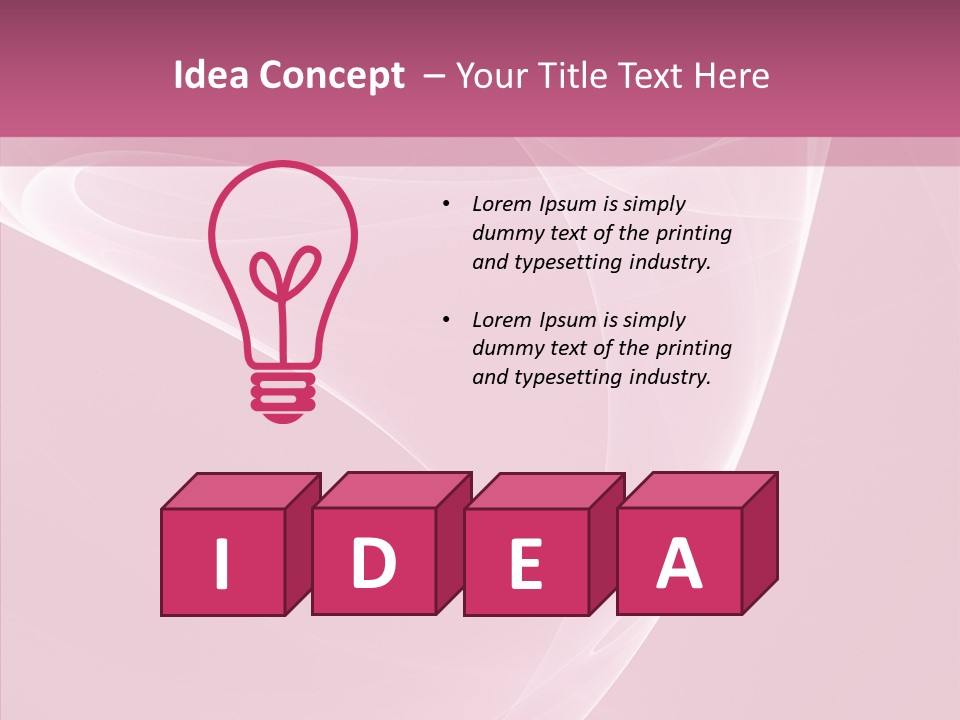 Power Digital Pink PowerPoint Template