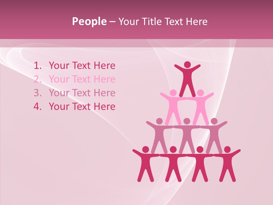 Power Digital Pink PowerPoint Template