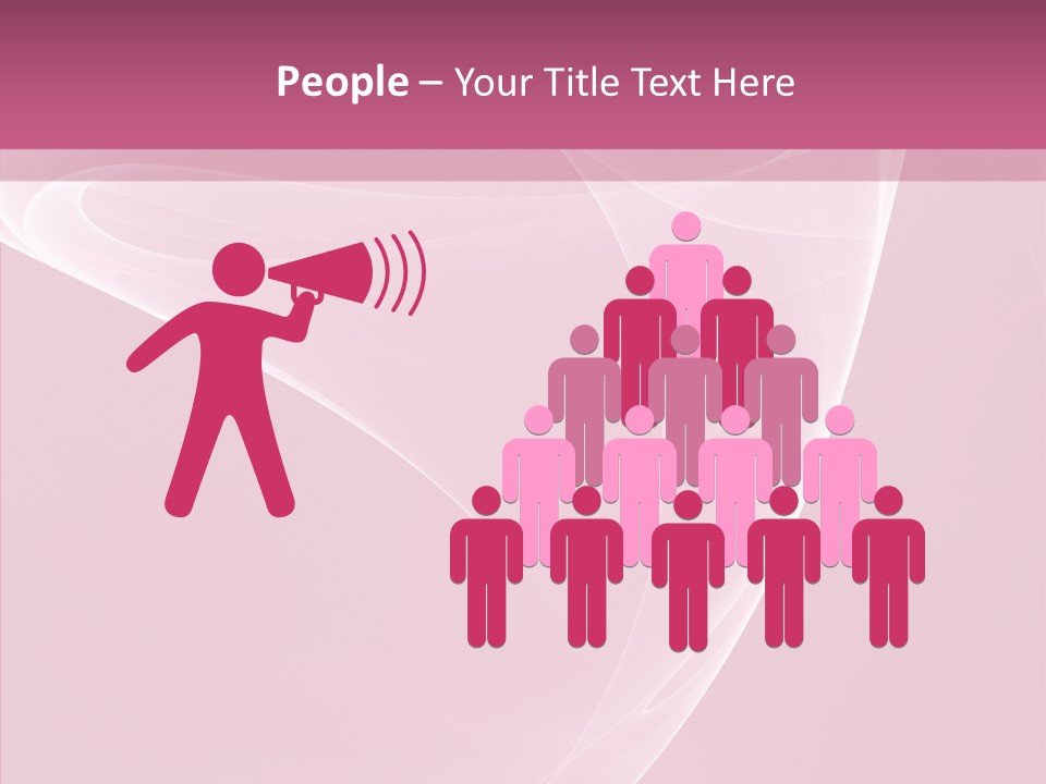 Power Digital Pink PowerPoint Template