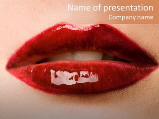 Facial Smooth Make Up PowerPoint Template