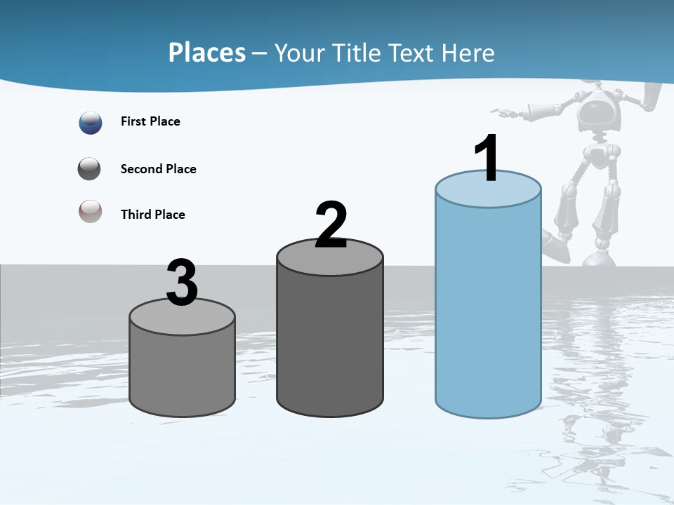 Detail Wallpaper Toon Bot PowerPoint Template