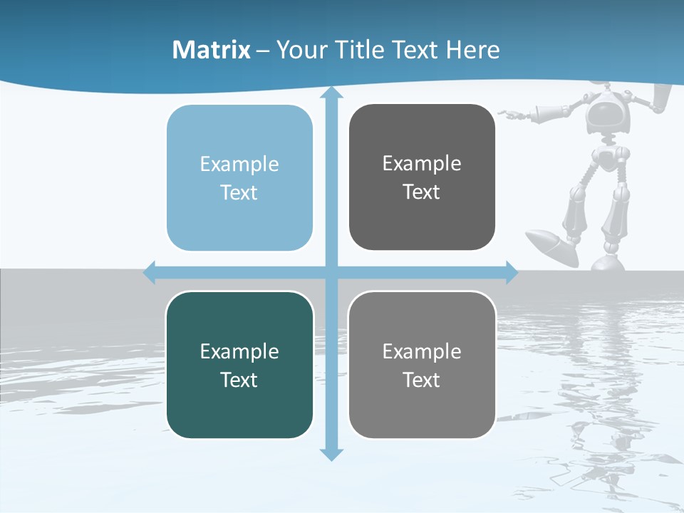 Detail Wallpaper Toon Bot PowerPoint Template