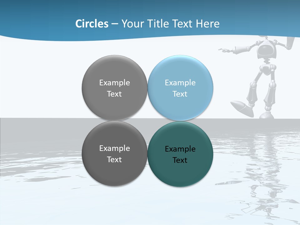 Detail Wallpaper Toon Bot PowerPoint Template