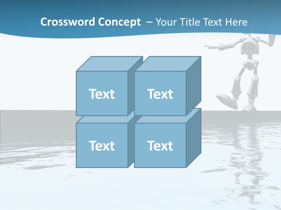 Detail Wallpaper Toon Bot PowerPoint Template