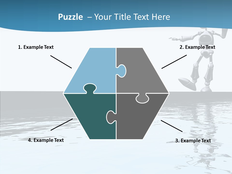 Detail Wallpaper Toon Bot PowerPoint Template