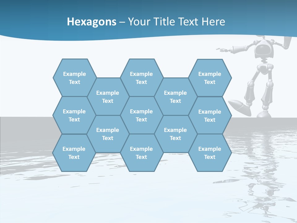 Detail Wallpaper Toon Bot PowerPoint Template