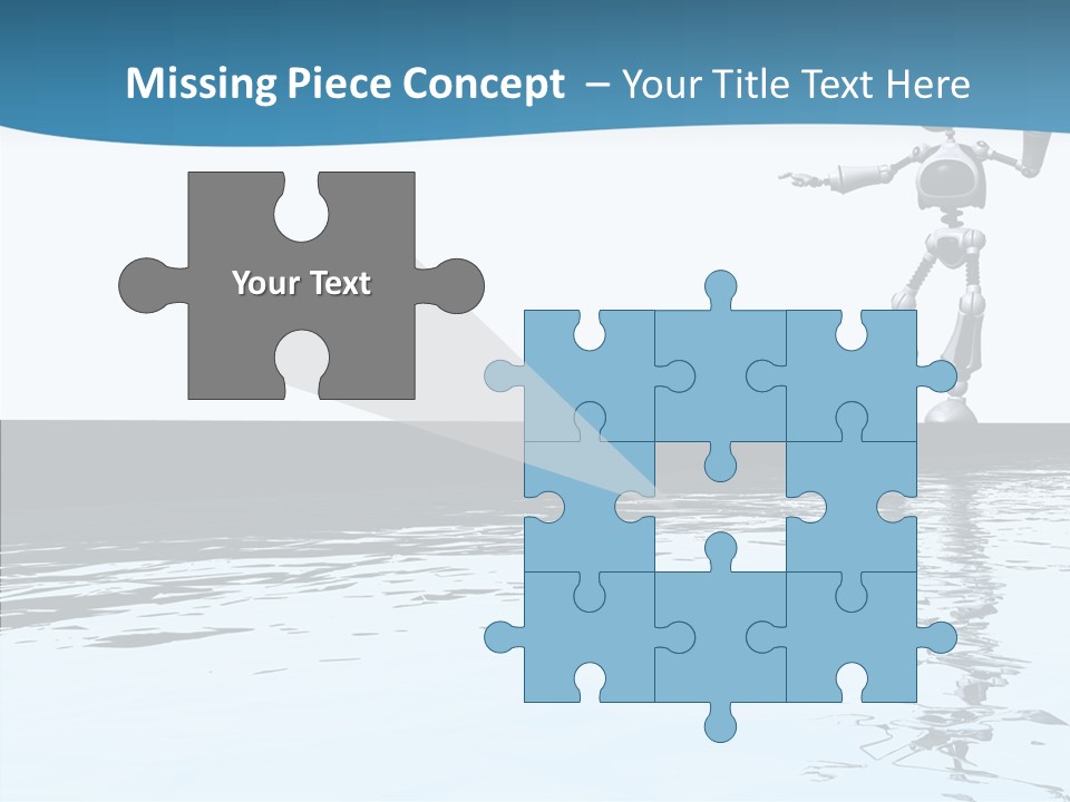 Detail Wallpaper Toon Bot PowerPoint Template