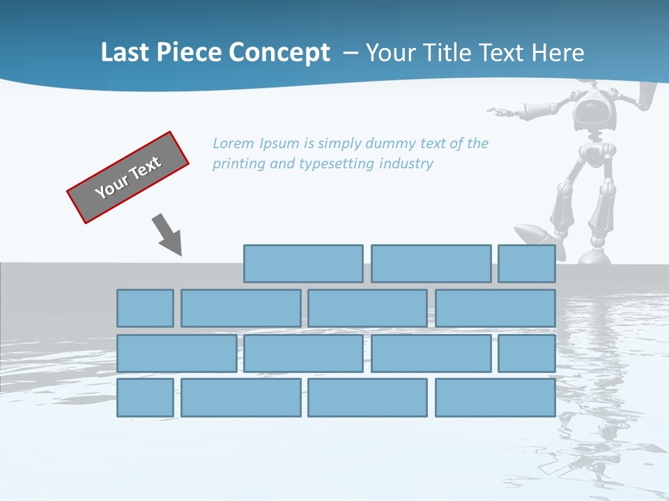 Detail Wallpaper Toon Bot PowerPoint Template