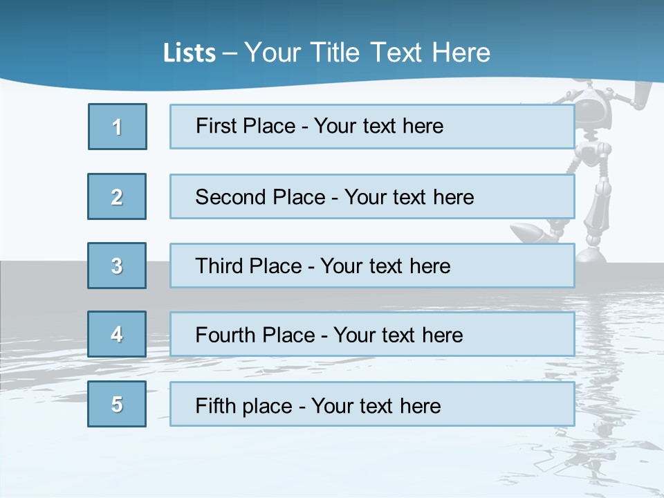 Detail Wallpaper Toon Bot PowerPoint Template