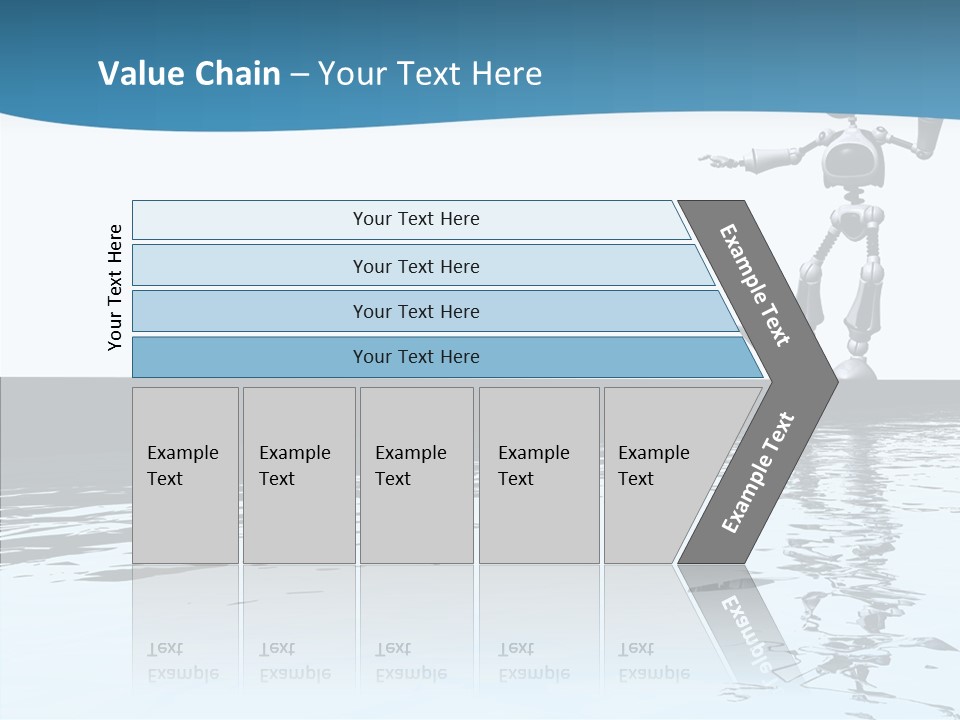 Detail Wallpaper Toon Bot PowerPoint Template