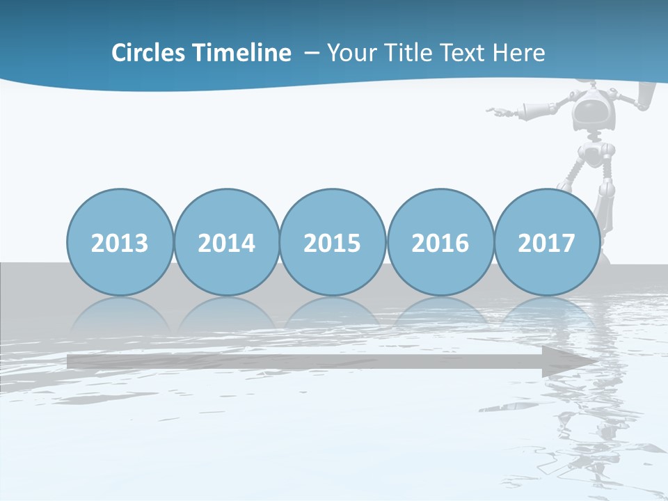 Detail Wallpaper Toon Bot PowerPoint Template