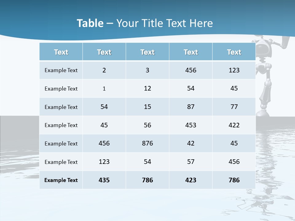 Detail Wallpaper Toon Bot PowerPoint Template