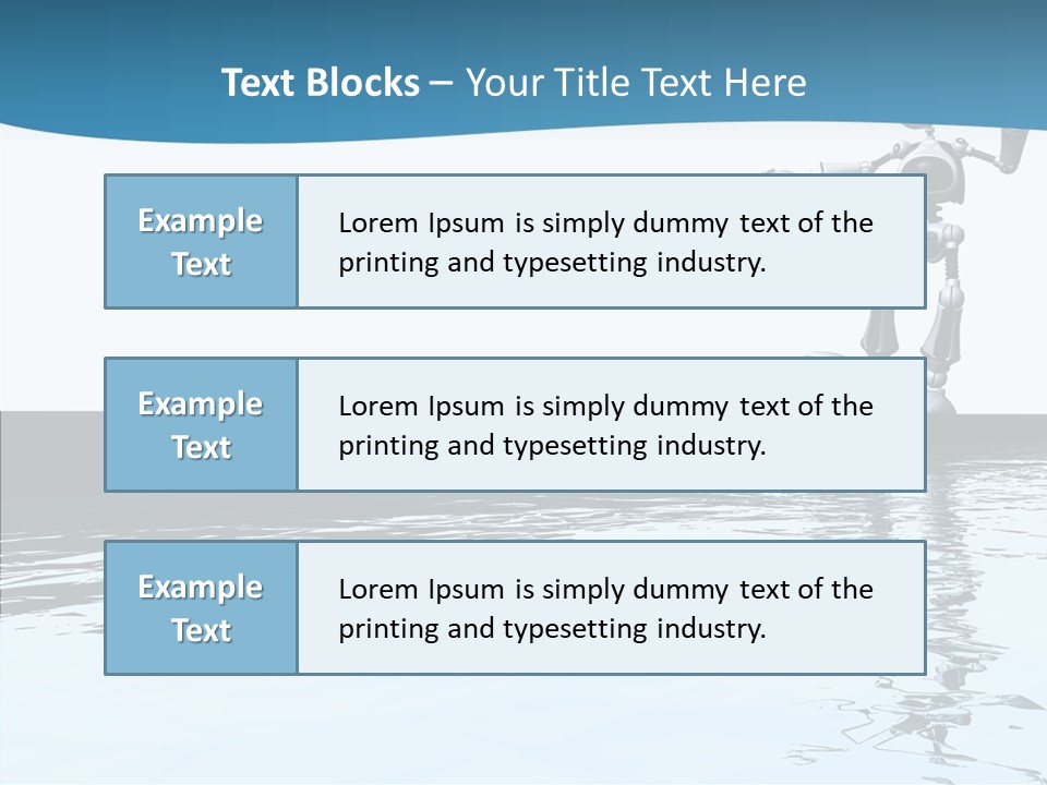 Detail Wallpaper Toon Bot PowerPoint Template