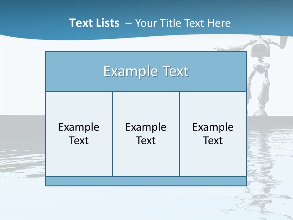 Detail Wallpaper Toon Bot PowerPoint Template