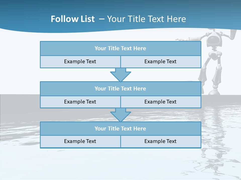 Detail Wallpaper Toon Bot PowerPoint Template