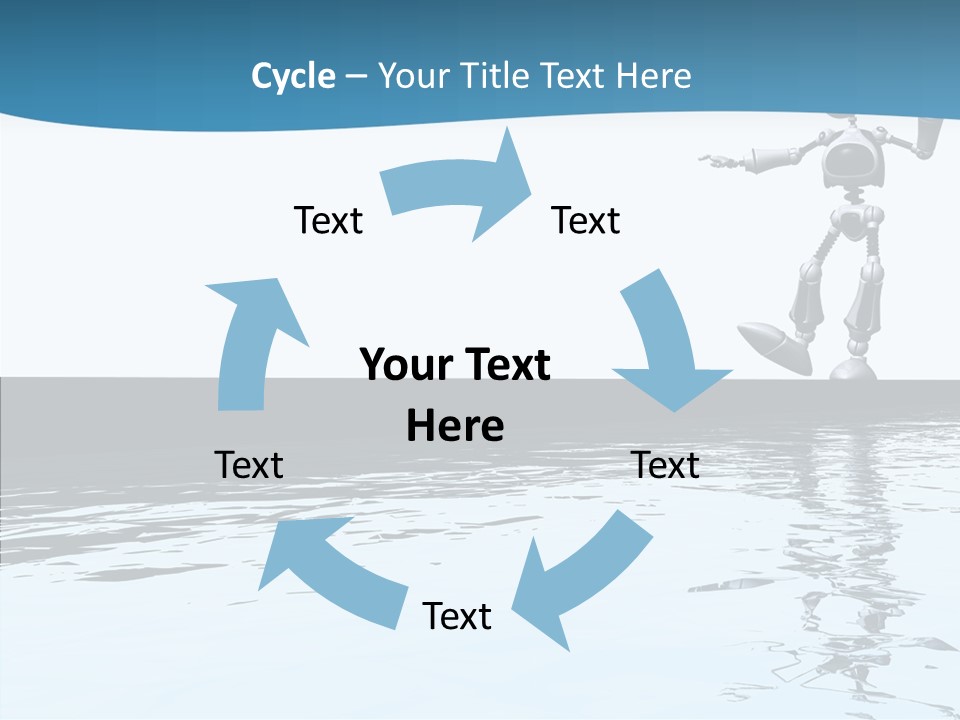Detail Wallpaper Toon Bot PowerPoint Template