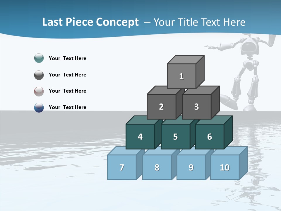 Detail Wallpaper Toon Bot PowerPoint Template