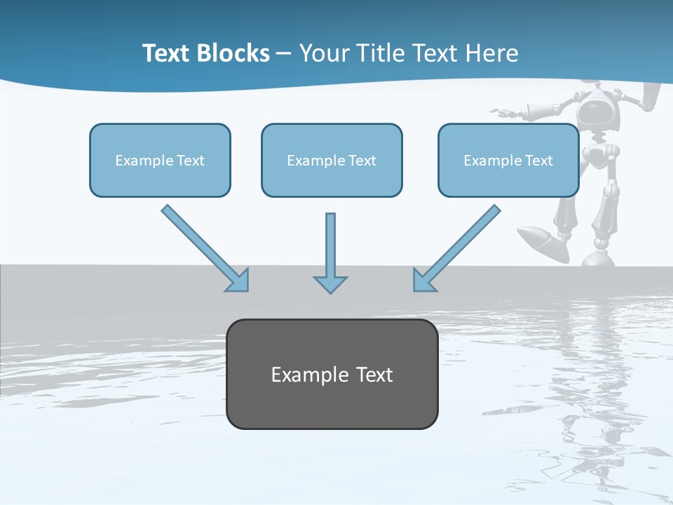 Detail Wallpaper Toon Bot PowerPoint Template