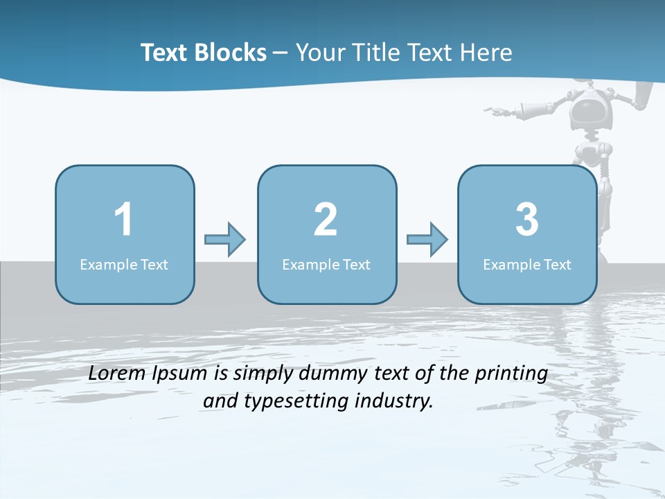 Detail Wallpaper Toon Bot PowerPoint Template