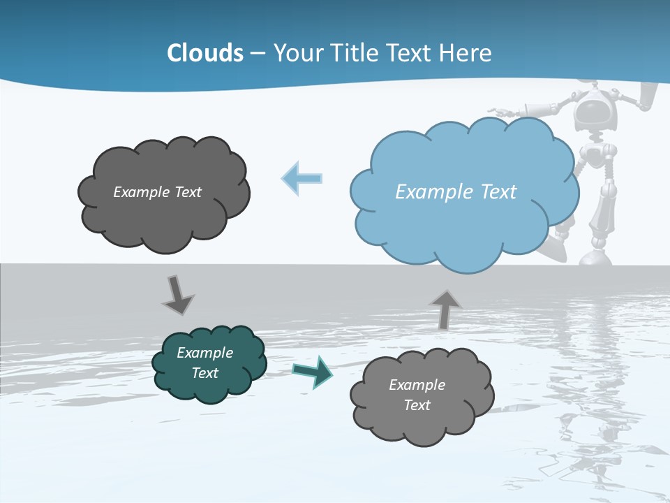 Detail Wallpaper Toon Bot PowerPoint Template