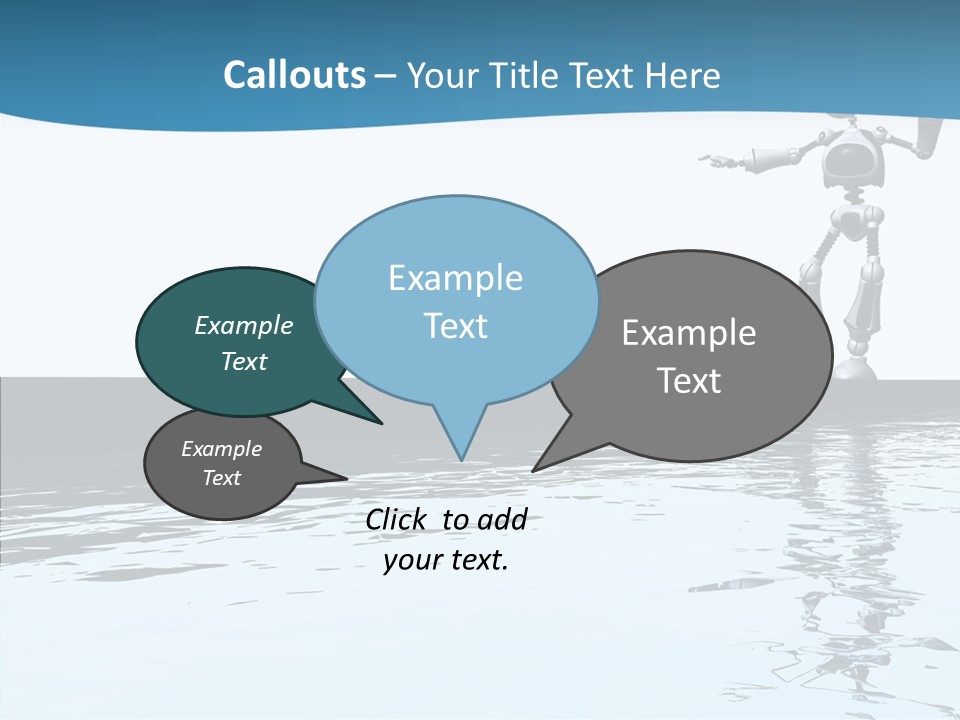 Detail Wallpaper Toon Bot PowerPoint Template