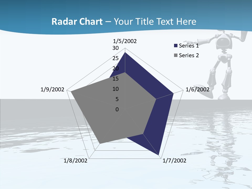 Detail Wallpaper Toon Bot PowerPoint Template