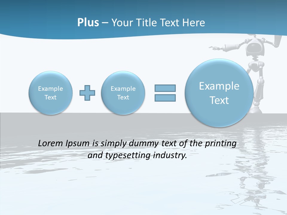 Detail Wallpaper Toon Bot PowerPoint Template