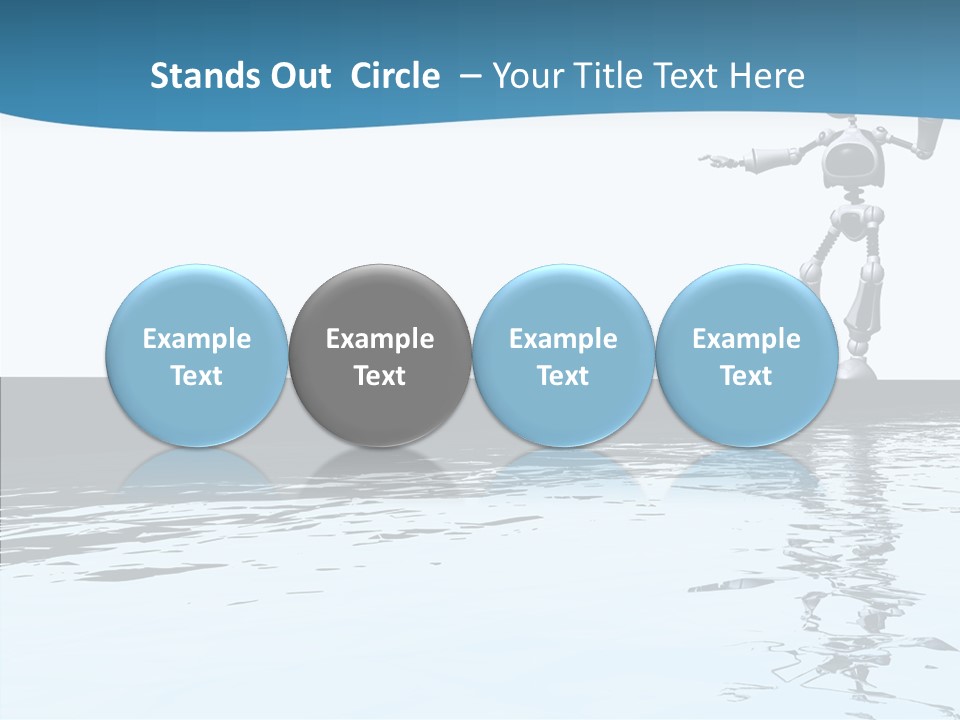 Detail Wallpaper Toon Bot PowerPoint Template