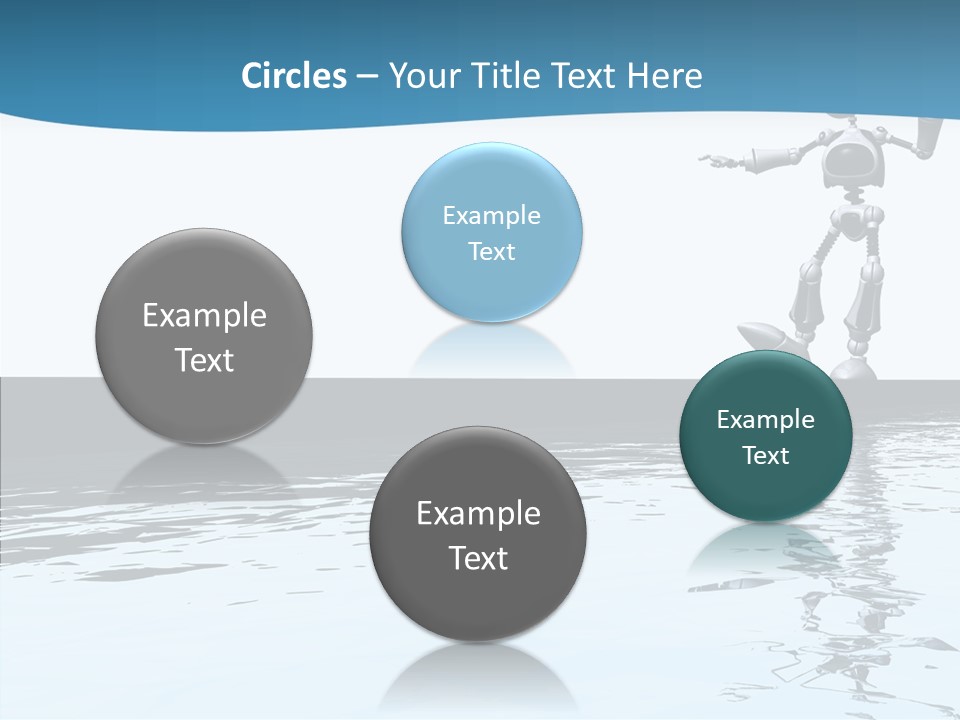 Detail Wallpaper Toon Bot PowerPoint Template