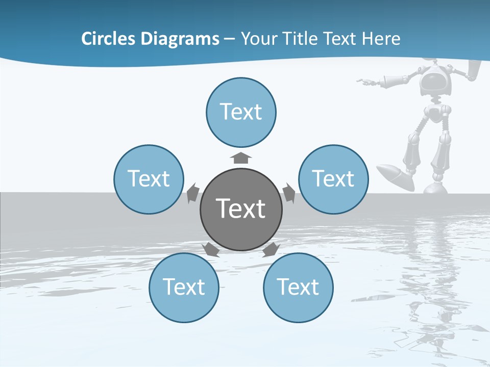 Detail Wallpaper Toon Bot PowerPoint Template