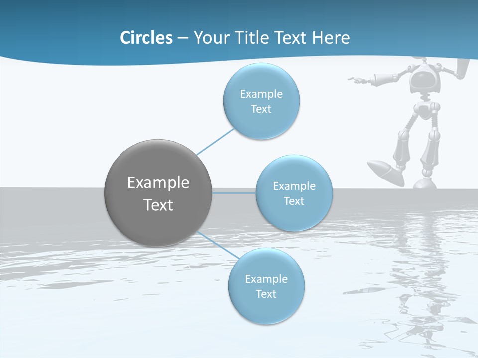 Detail Wallpaper Toon Bot PowerPoint Template