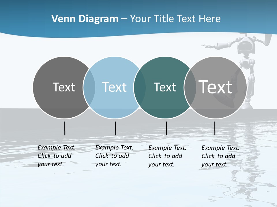 Detail Wallpaper Toon Bot PowerPoint Template