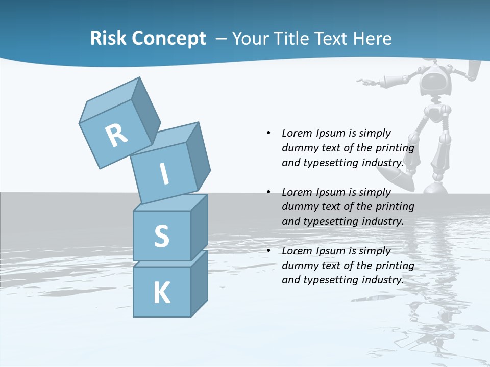 Detail Wallpaper Toon Bot PowerPoint Template