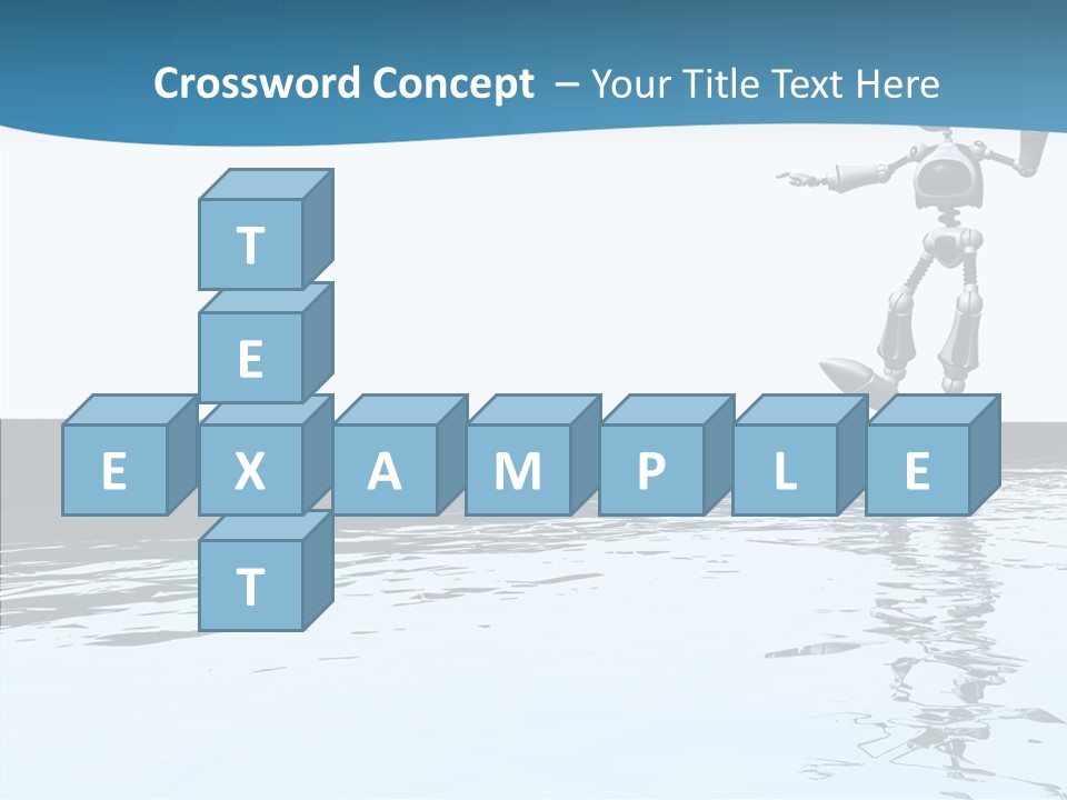 Detail Wallpaper Toon Bot PowerPoint Template