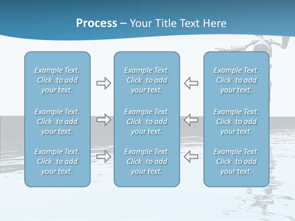 Detail Wallpaper Toon Bot PowerPoint Template