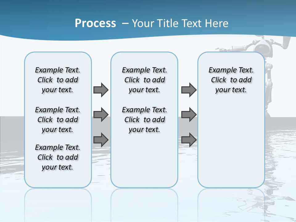 Detail Wallpaper Toon Bot PowerPoint Template