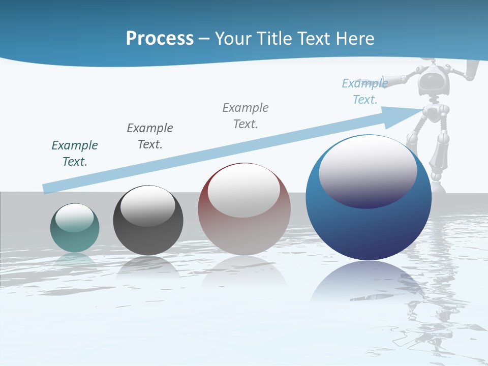 Detail Wallpaper Toon Bot PowerPoint Template