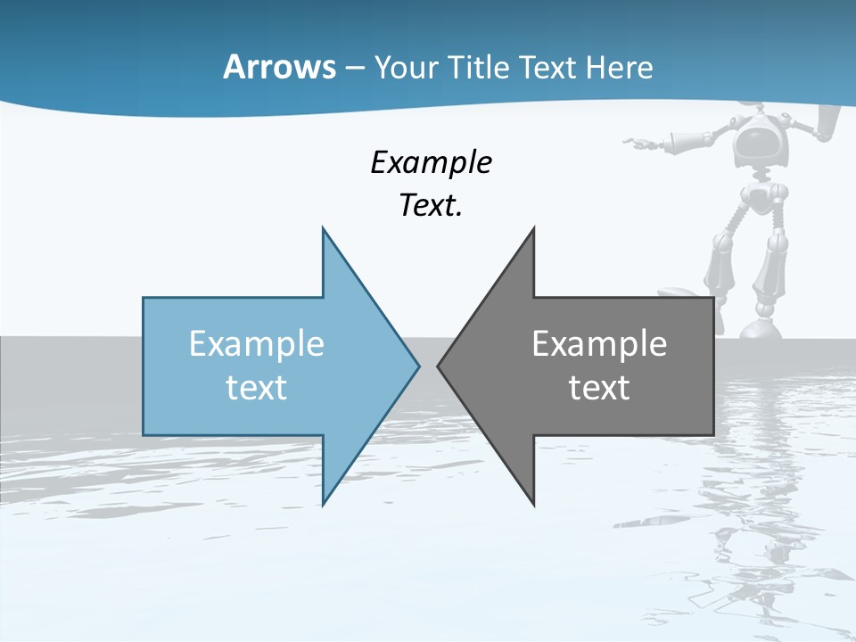 Detail Wallpaper Toon Bot PowerPoint Template