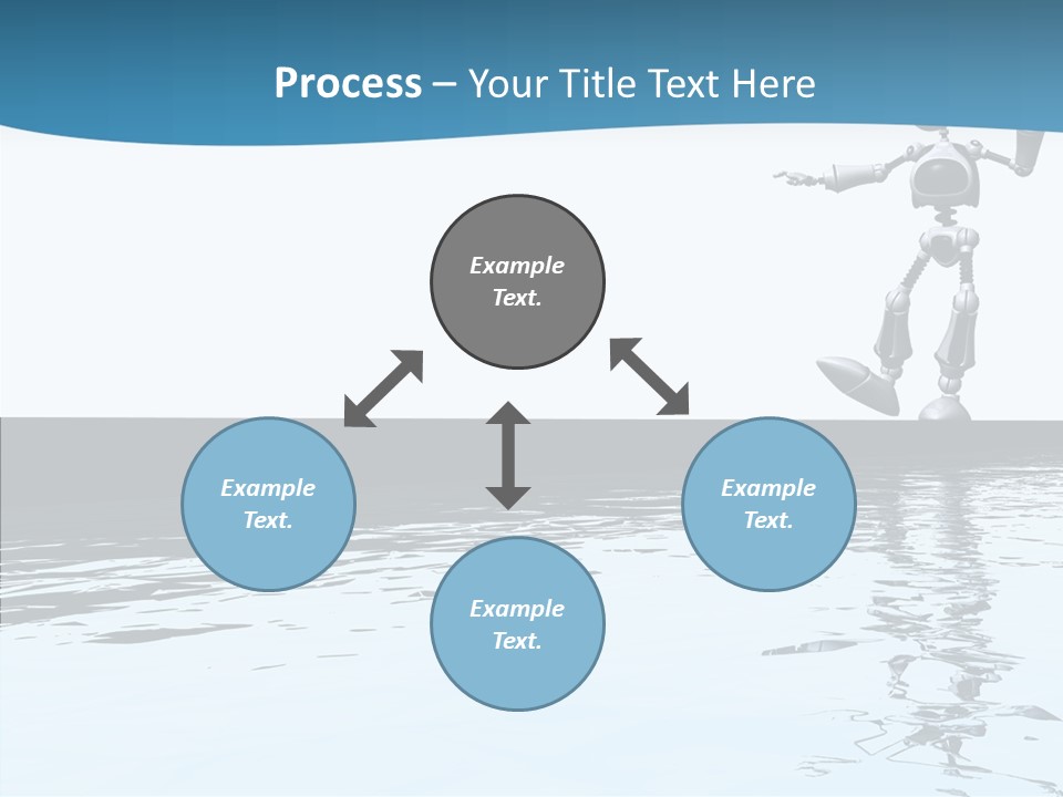 Detail Wallpaper Toon Bot PowerPoint Template