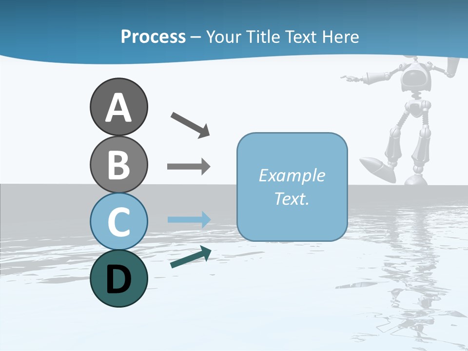 Detail Wallpaper Toon Bot PowerPoint Template