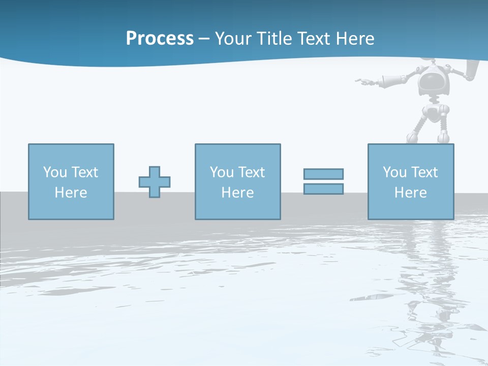 Detail Wallpaper Toon Bot PowerPoint Template