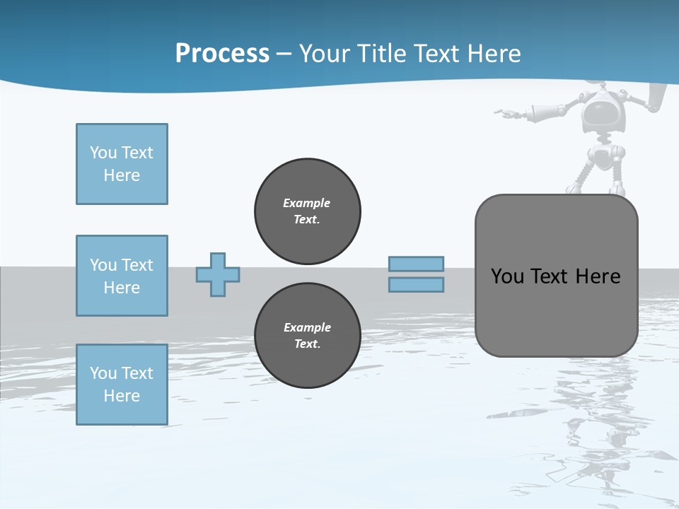 Detail Wallpaper Toon Bot PowerPoint Template