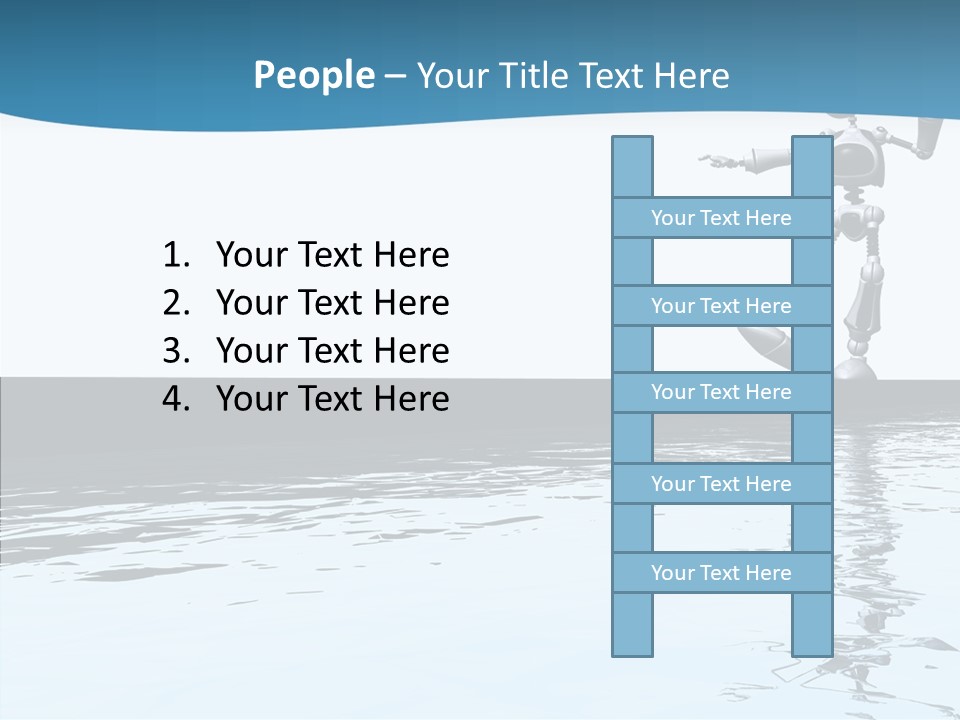 Detail Wallpaper Toon Bot PowerPoint Template