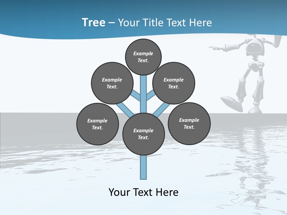 Detail Wallpaper Toon Bot PowerPoint Template