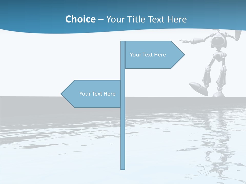 Detail Wallpaper Toon Bot PowerPoint Template