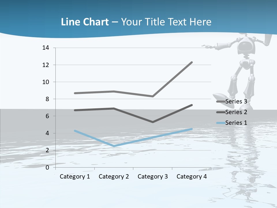 Detail Wallpaper Toon Bot PowerPoint Template
