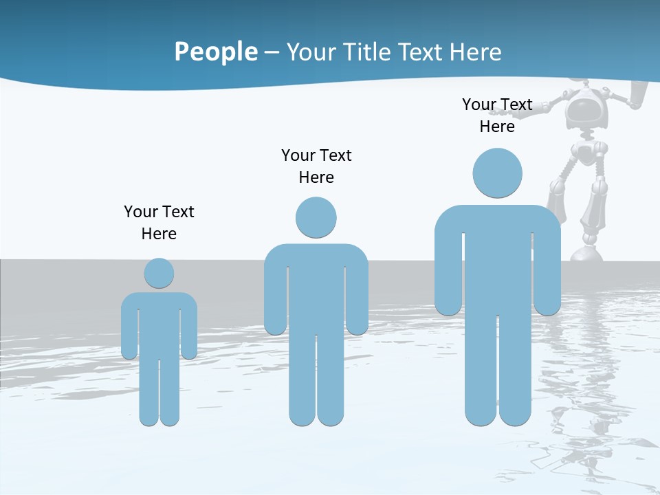 Detail Wallpaper Toon Bot PowerPoint Template