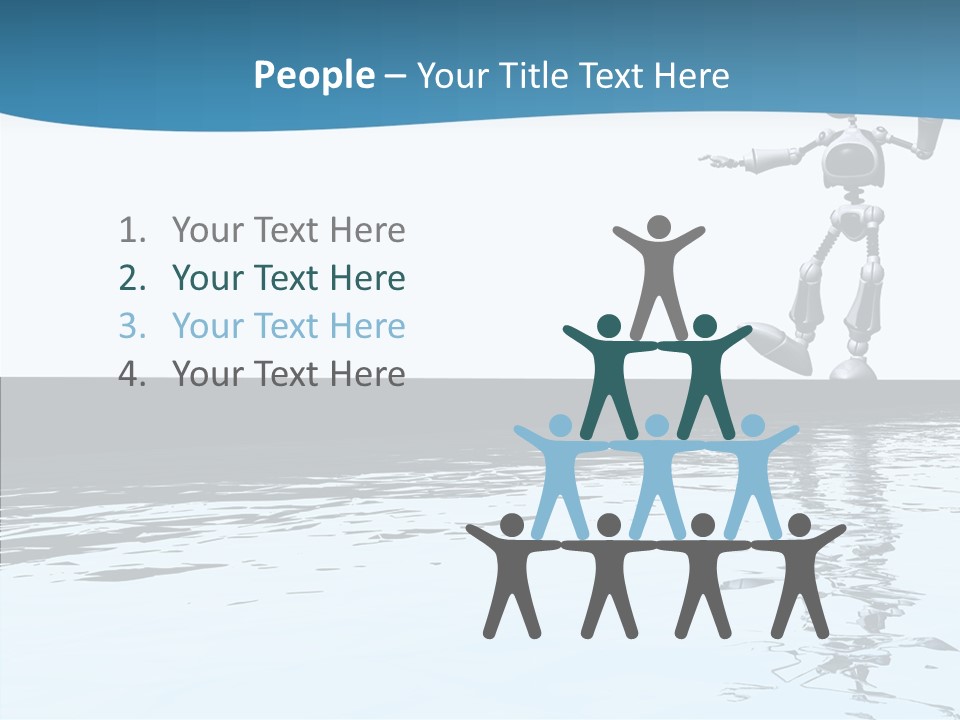 Detail Wallpaper Toon Bot PowerPoint Template