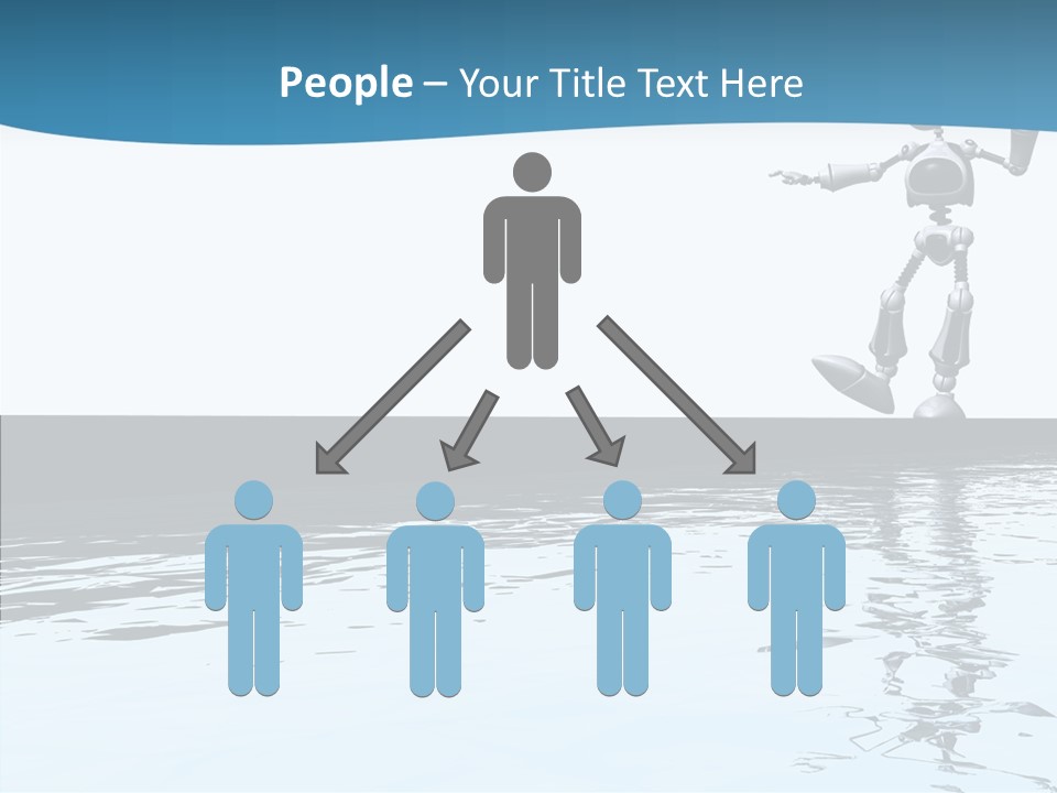 Detail Wallpaper Toon Bot PowerPoint Template